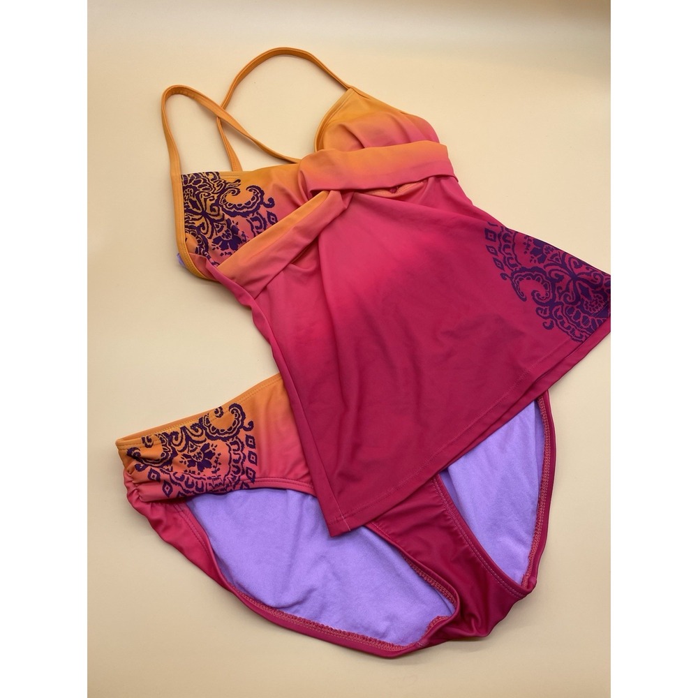 Athleta Orange Bikini Vibrant Swimwear